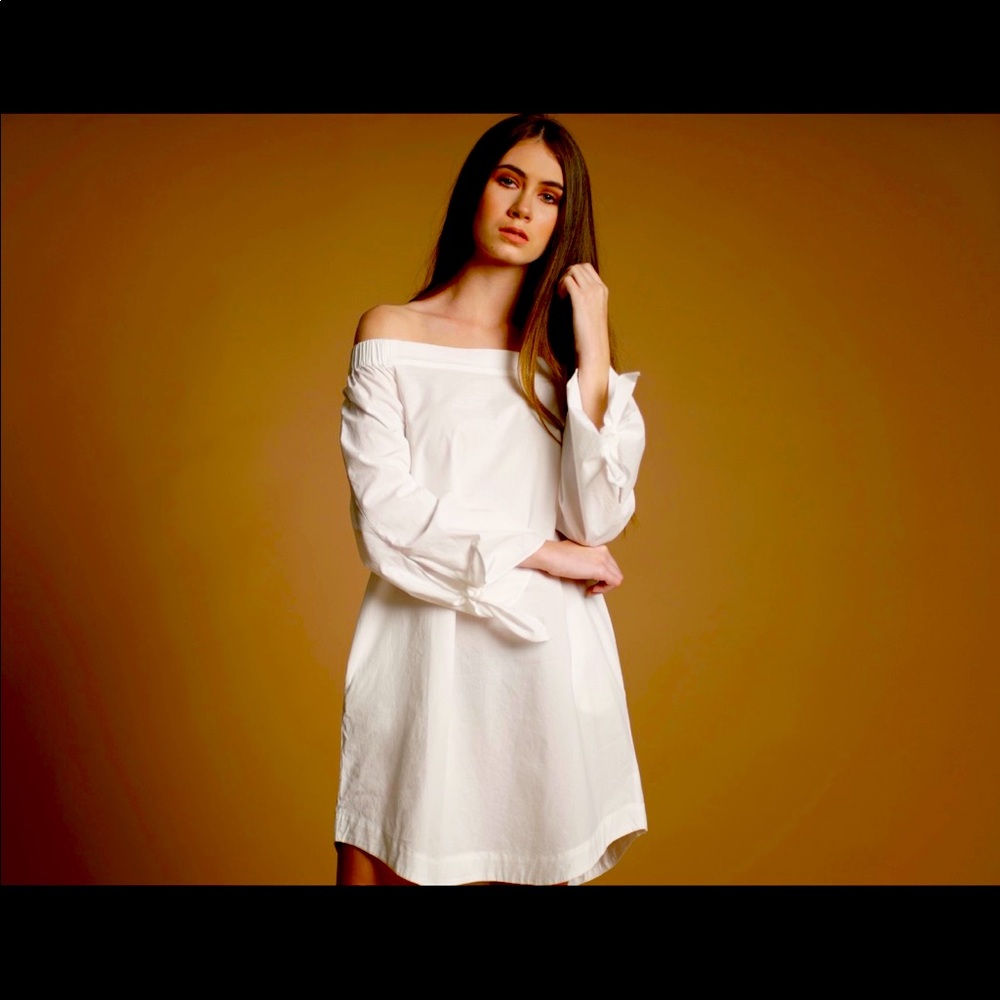 White Off the Shoulder Dress